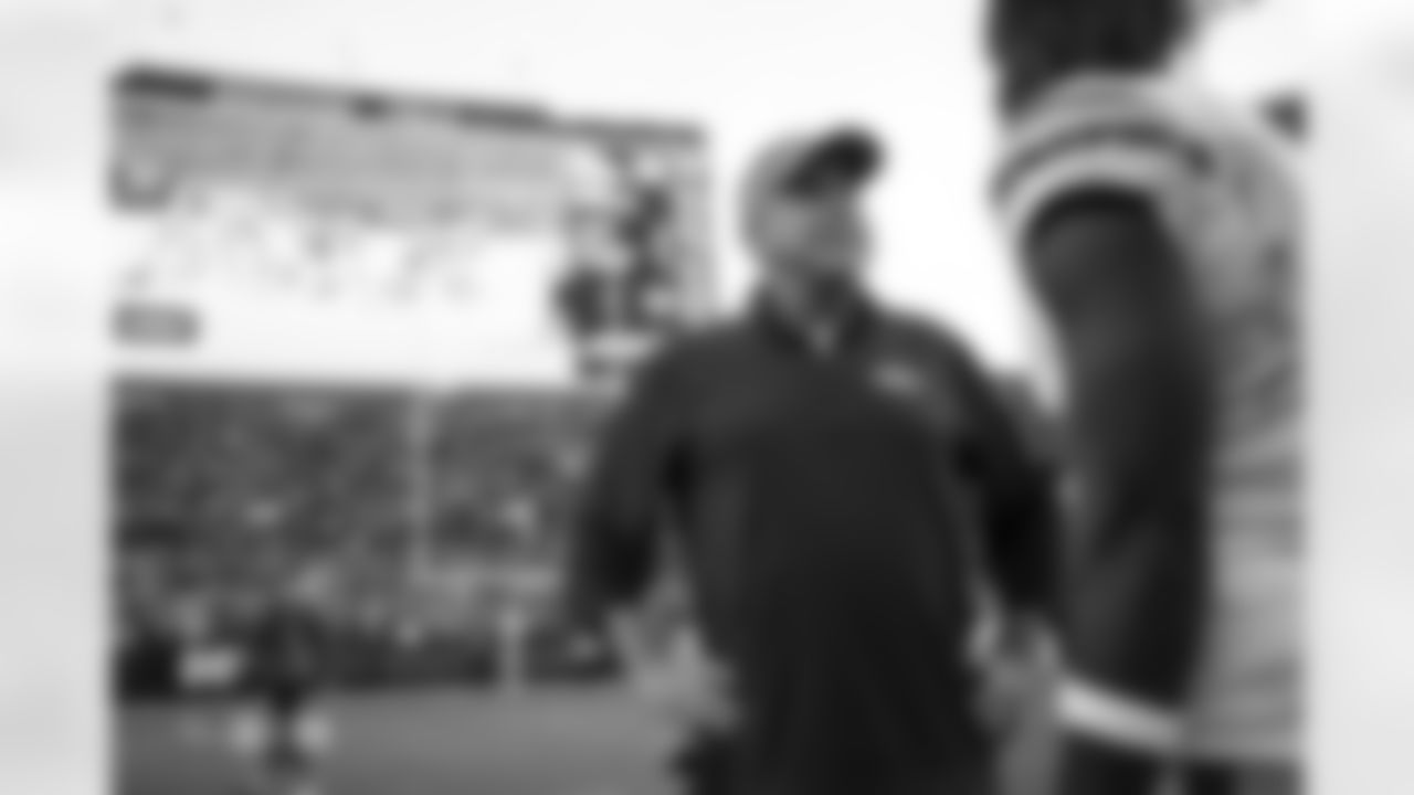 Head Coach Sean Payton smiles after the Broncos' Week 7 game against the Green Bay Packers at Empower Field at Mile High in Denver, Colorado on October 22, 2023. Photo by Ben Swanson / Denver Broncos