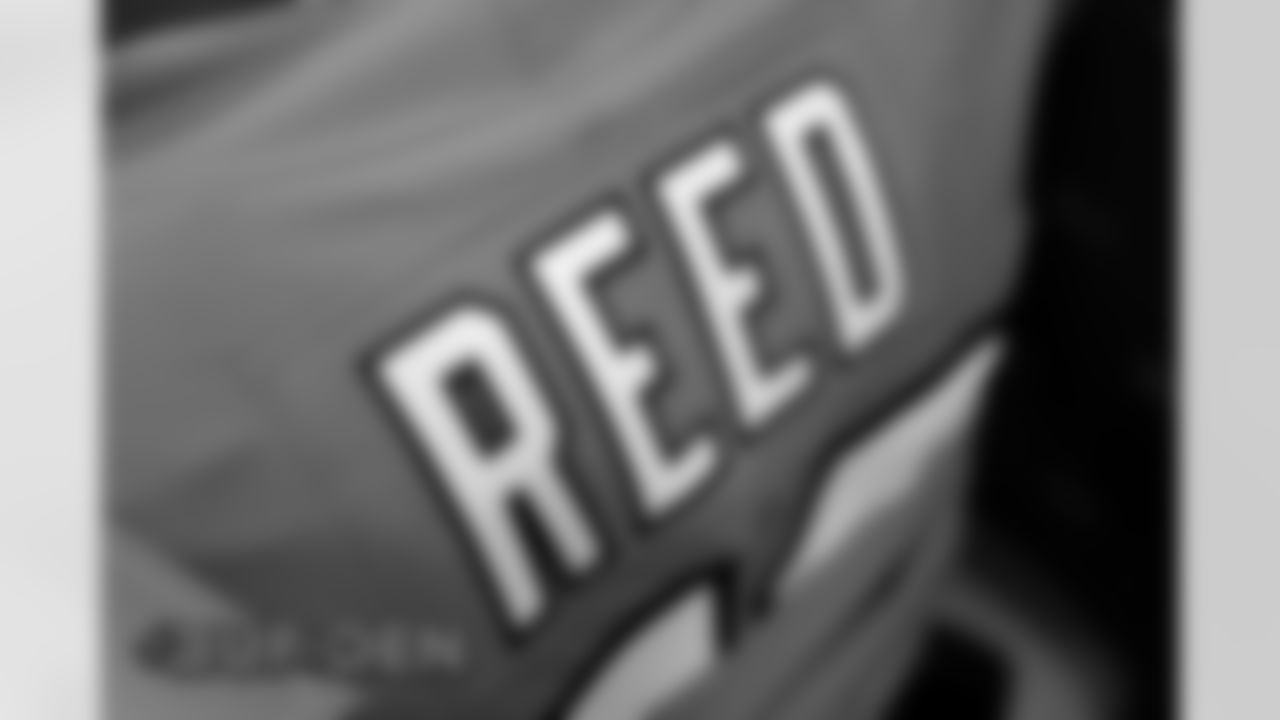 Malik Reed's jersey in the locker room before the Broncos' Week 15 game against the Buffalo Bills at Empower Field at Mile High in Denver, Colorado on December 19, 2020. (Photo by Joe Abdellah)
