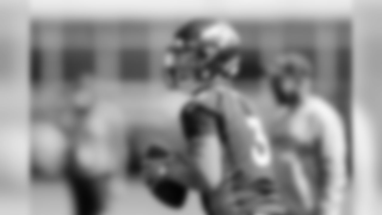 Drew Lock during practice at UCHealth Training Center in Centennial, CO, August 11, 2020.
Photo by Gabriel Christus