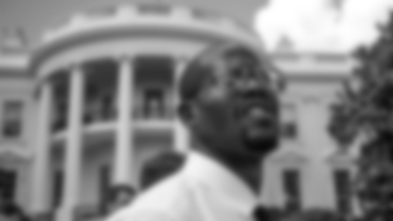 June 6, 2016: Von Miller gazes out upon the South Lawn at the White House during the Broncos' trip to meet with former President Barack Obama. After winning Super Bowl 50 MVP honors, Miller had a whirlwind offseason that also included appearances on "Dancing with the Stars," "The Ellen Show" and other TV shows.