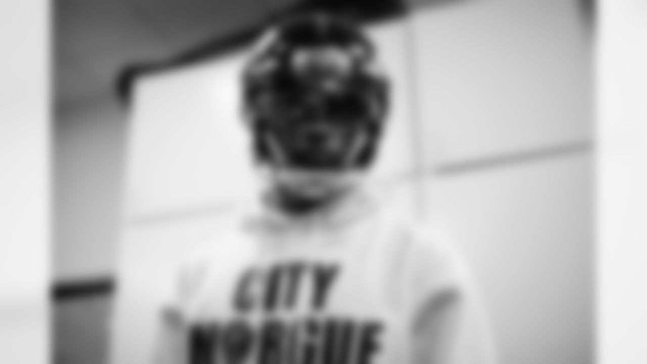 Pat Surtain II gets fitted for a helmet, cleats, shoulder pads and other equipment along with other rookies ahead of their minicamp at UCHealth Training Center on May 12, 2021. (Photo by Ben Swanson)