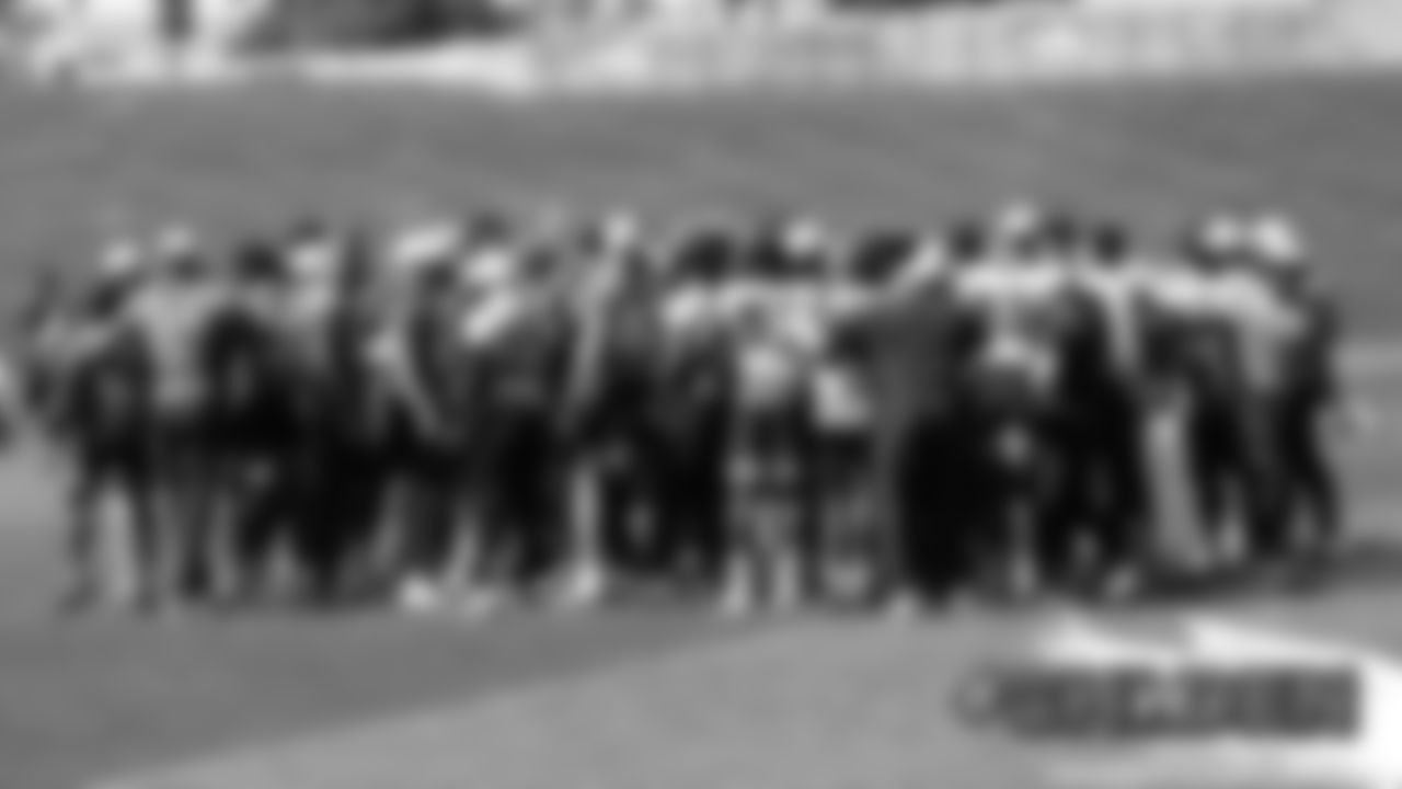 The team huddles up at practice at UCHealth Training Center on September 14, 2019. (Photo by Emily Simanskis)