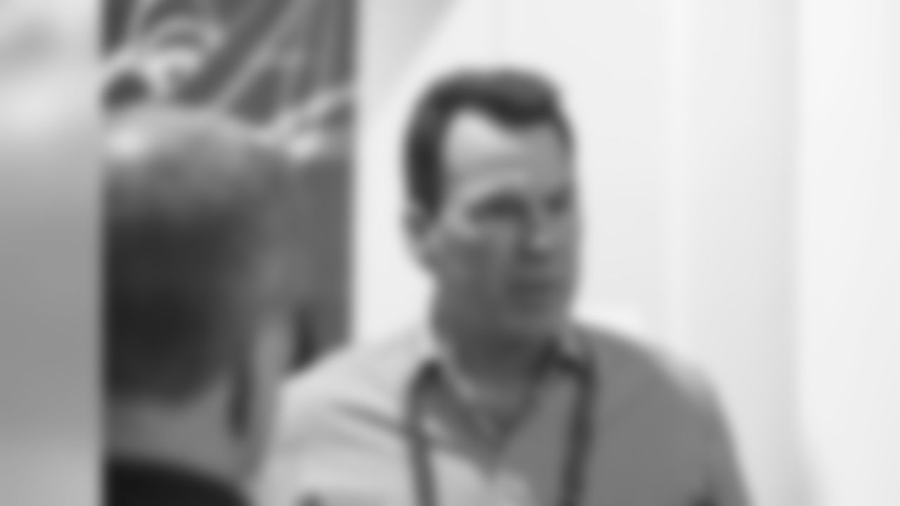 Broncos head coach Gary Kubiak meets with the media Wednesday at the 2015 NFL Scouting Combine in Indianapolis.