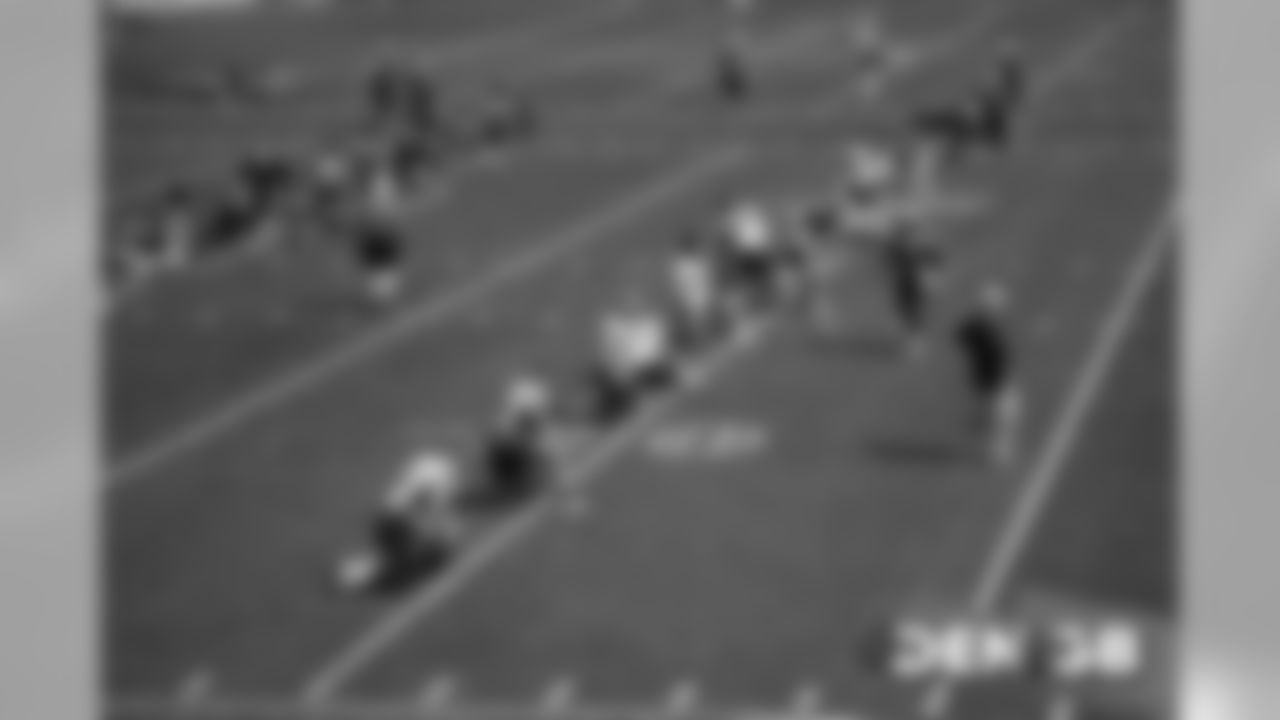 During the Broncos' practice on September 18, 2019.