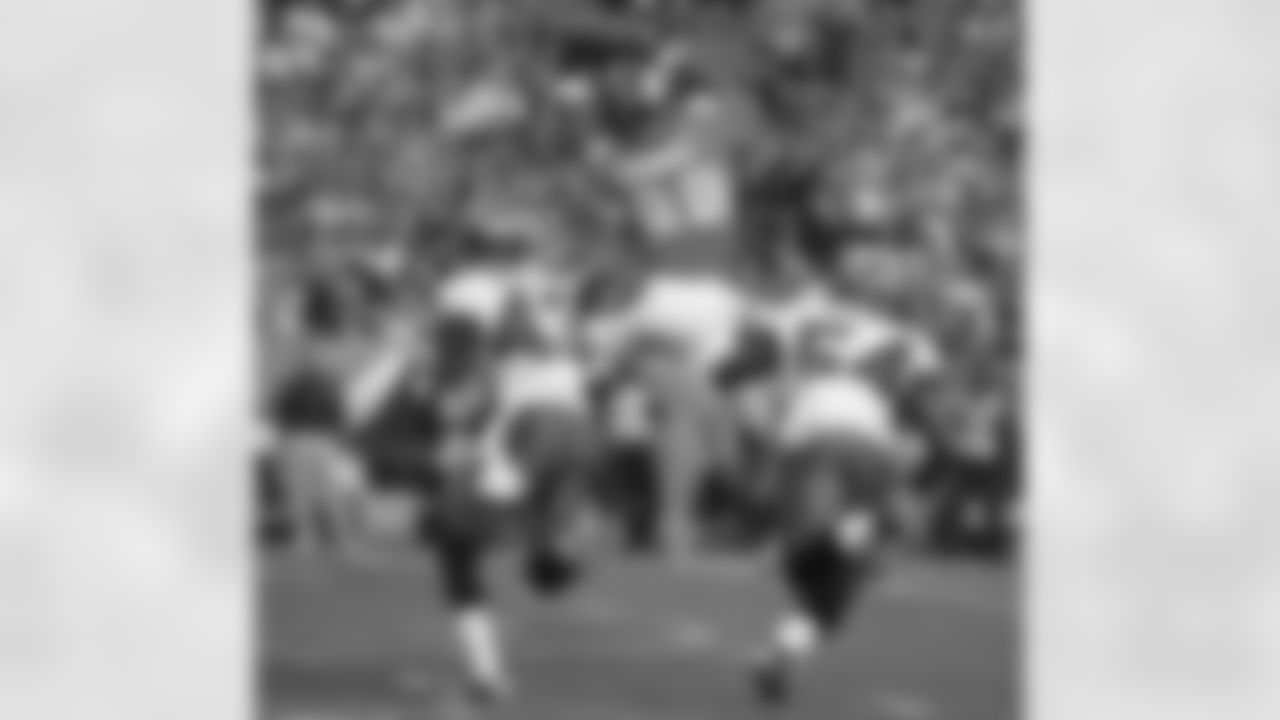 In the same game as No. 4 on the list, Manning on Thomas connected for an 8-yard TD - this one marked Manning's 28th of the season to set a new team record.