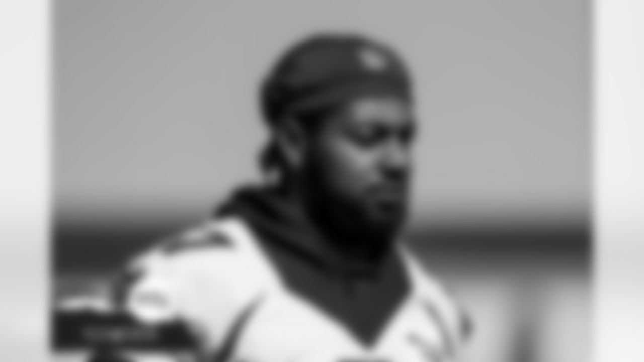 P.J. Locke during practice at UCHealth Training Center on October 15, 2021. (Photo by Sam Weaver)