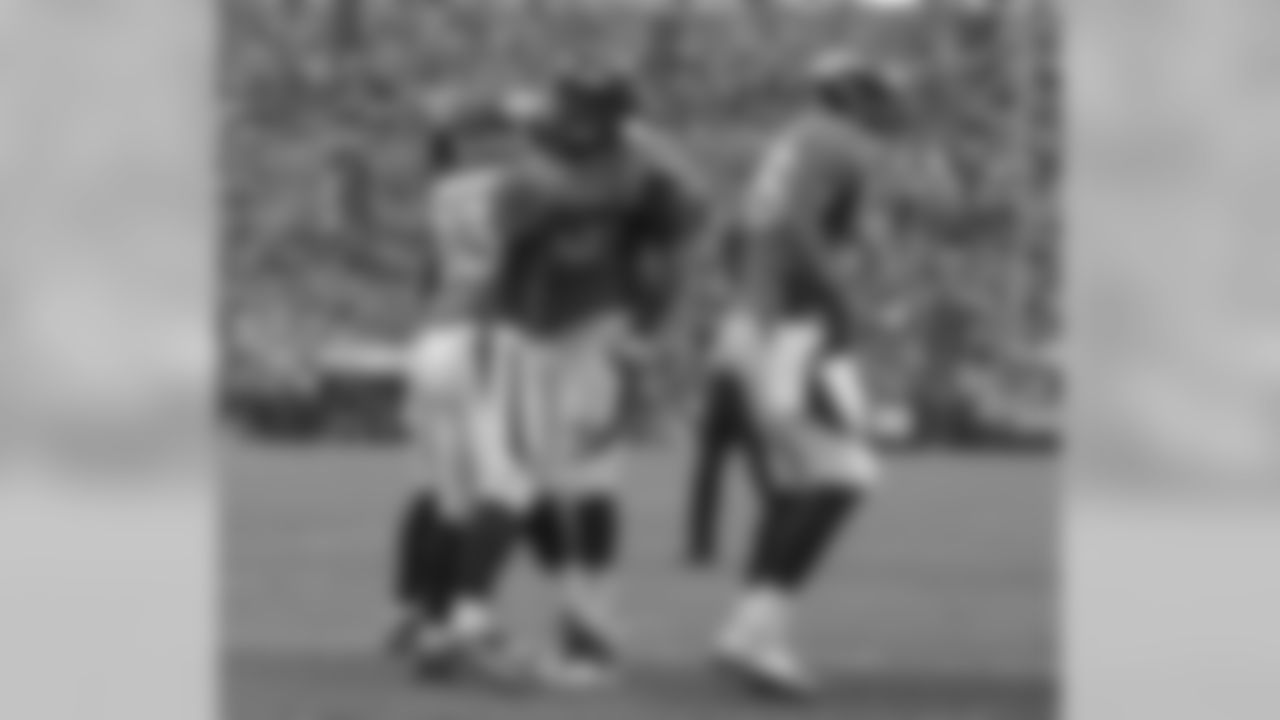 RB Ronnie Hillman, T Chris Clark and TE Virgil Green
