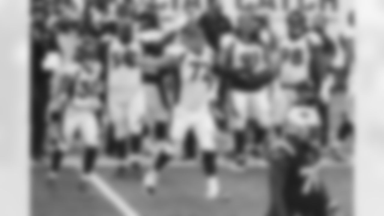 Denver Broncos offensive tackle Garett Bolles (72) reacts at the end of the game during the NFL game against the New England Patriots at Gillette Stadium in Foboro, Massechusetts, October 18, 2020.
Photo by Gabriel Christus