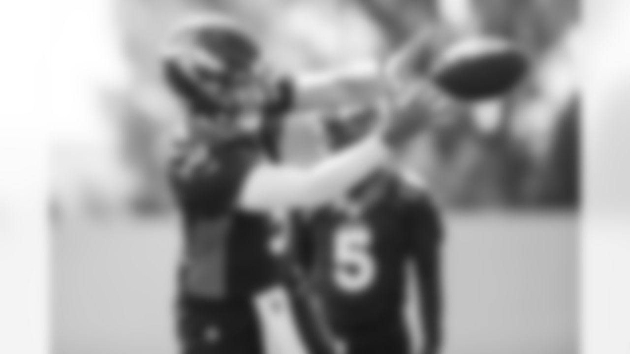 Drew Lock during a training camp practice for early reports (rookies, quarterbacks and select veterans) at UCHealth Training Center on July 25, 2021. (Photo by Ben Swanson)