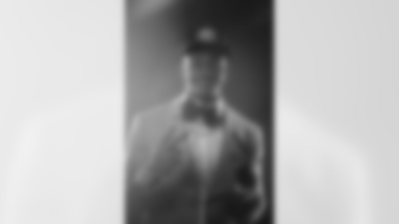 Patrick Surtain II poses for a photo backstage during the 2021 NFL Draft, Thursday, April 29, 2021 in Cleveland. (Cooper Neill/NFL)