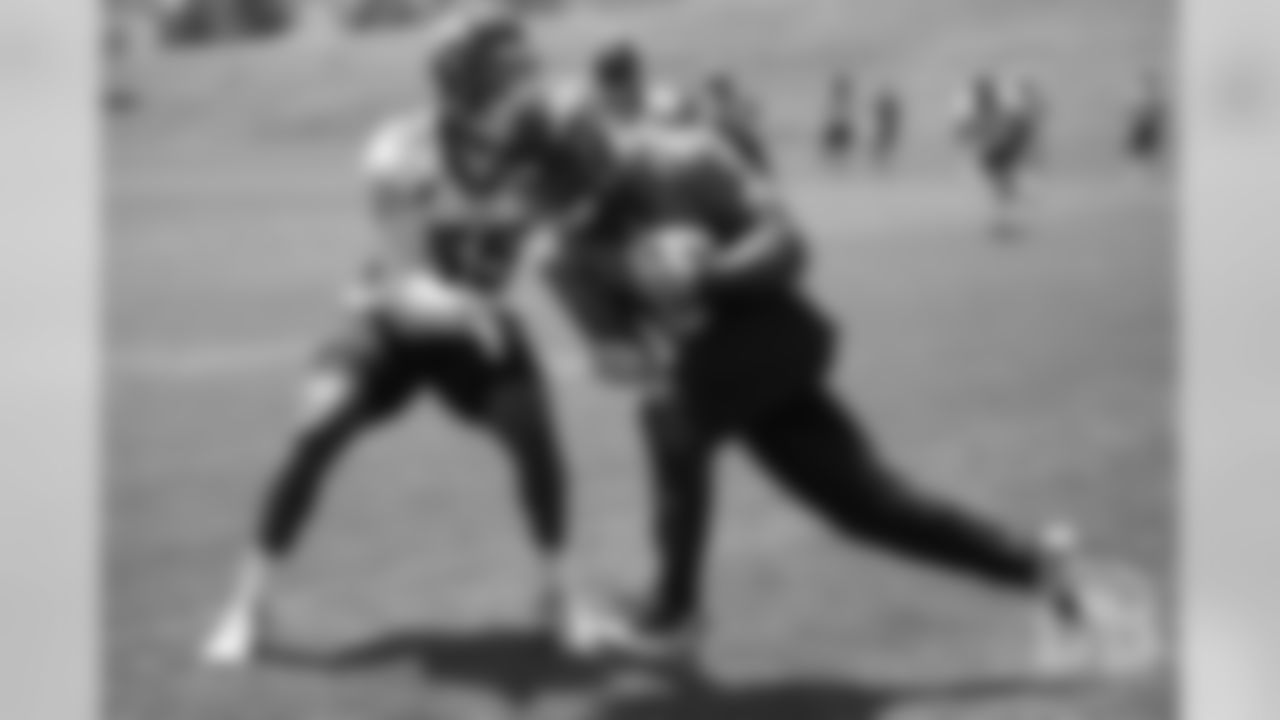 Royce Freeman during the Broncos' second mandatory minicamp practice on June 5, 2019.