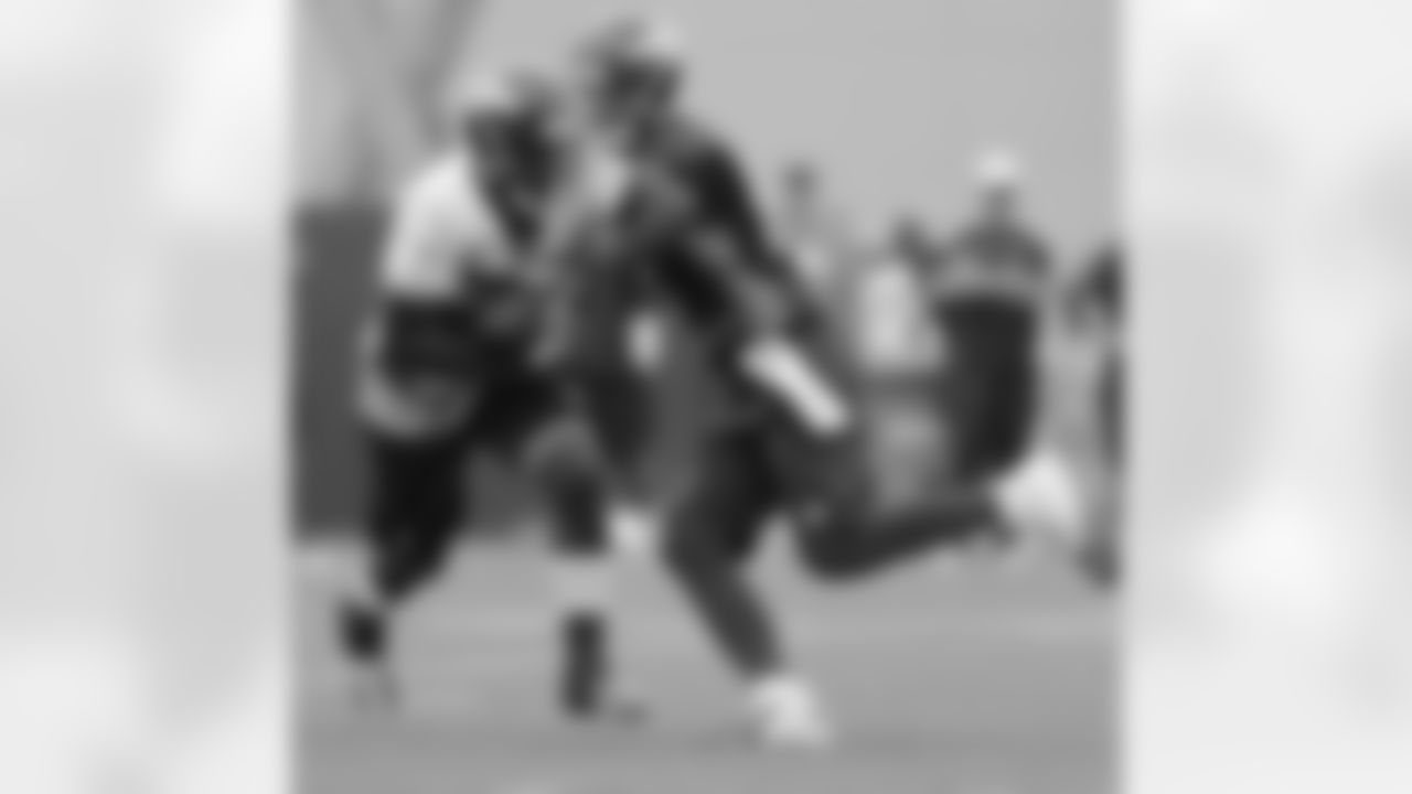 Ball takes a handoff from Osweiler.