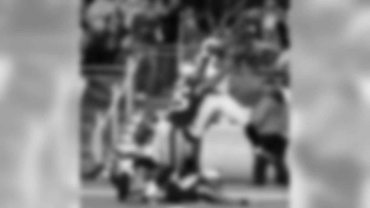 Demaryius Thomas catches a 38-yard pass for a first down against the New England Patriots on Oct. 7, 2012.
