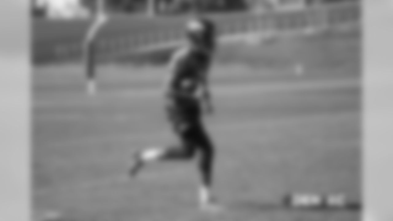Tim Patrick during practice on October 26, 2018 at UCHealth Training Center.