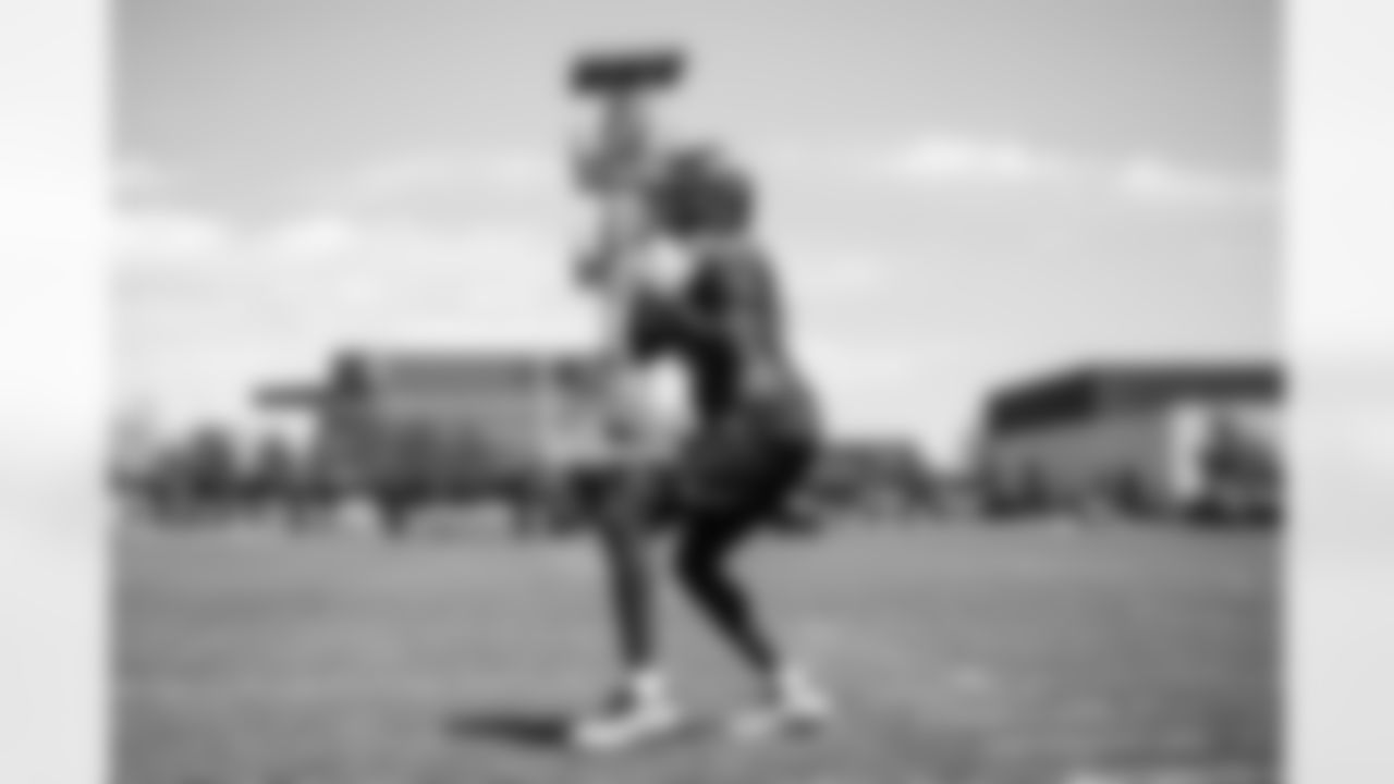Teddy Bridgewater during the seventh day of OTA practices at UCHealth Training Center on June 7, 2021. (Photo by Ben Swanson)