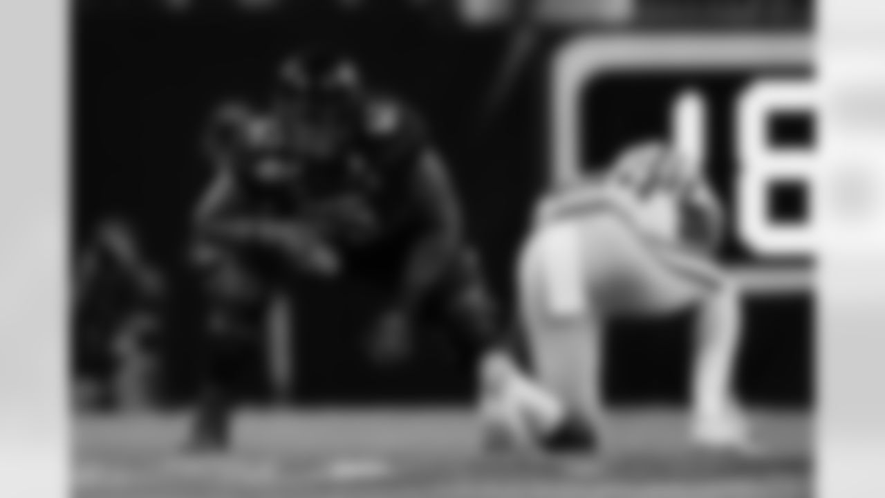 OT Le'Raven Clark
"The offensive line needs to be addressed, and Clark has the length and athleticism to fit well in Gary Kubiak's offense." [April 19]