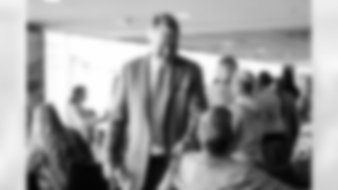 President and CEO Joe Ellis during the "Fight Like A Bronco" reception and brunch before the game against the Baltimore Ravens on October 3, 2021 at Empower Field at Mile High in Denver, Colorado. (Photo by Ben Swanson)