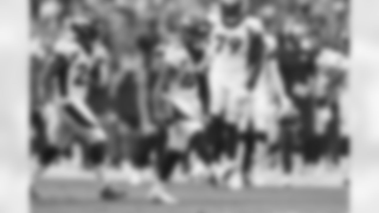 Denver Broncos wide receiver Montrell Washington (12) reacts after a punt return during the NFL Game against the Las Vegas Raiders on Sunday, October 2, 2022 at Allegiant Stadium in Las Vegas, Nevada.
Gabriel Christus / Denver Broncos