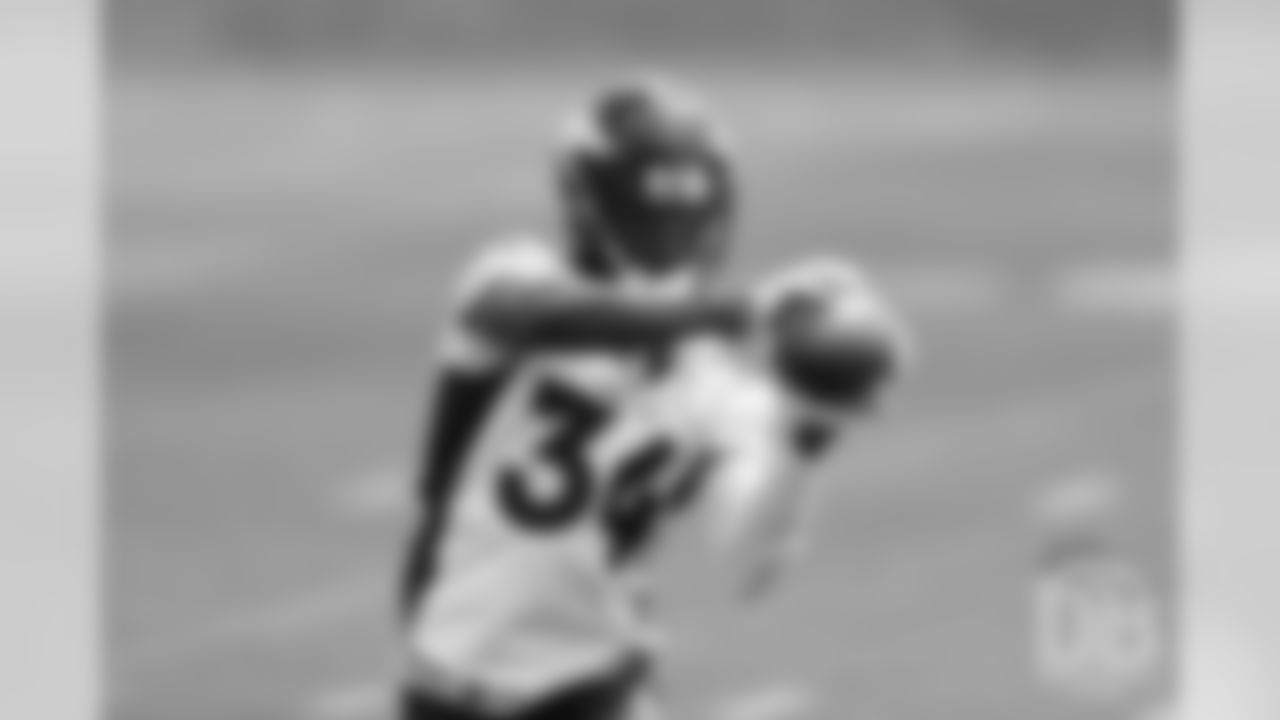 Will Parks during the third and final day of voluntary veteran minicamp on April 18, 2019.