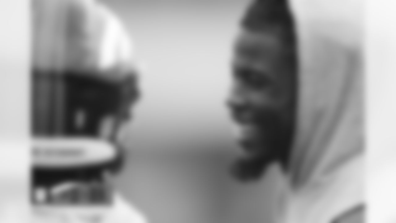 Jerry Jeudy and KJ Hamler during practice on Wednesday, September 21, 2022 at UCHealth Training Center in Englewood, Colorado.
Photo by Gabriel Christus/Denver Broncos