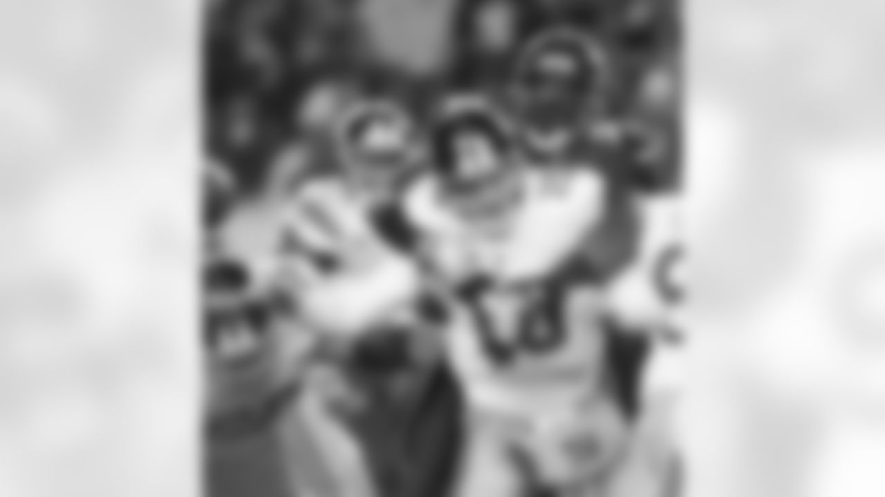College: Louisville
Draft: 2006 fourth round - 126th overall
Years with Broncos: 2006-12
Career stats: 162 games, 99 starts, 105.5 sacks, 366 total tackles, 84 tackles for loss, 190 quarterback hits, 23 forced fumbles, 13 fumble recoveries, 14 passes defensed, one interception, one safety
Broncos stats: 91 games, 75 starts with Broncos, 63.5 sacks, 225 total tackles, 44 tackles for loss, 100 quarterback hits, 16 forced fumbles, nine fumble recoveries, 10 passes defensed, one interception, one safety
Career accolades: Broncos Top 100 Team selection, five Pro Bowl selections, two first-team All Pro selections by the Associated Press, two NFL Top 100 selections (No. 68 in 2012, No. 46 in 2015), two AFC Defensive Player of the Week selections (2007 Week 14, 2014 Week 14), 2009 season sack leader, eighth in Broncos history in career sacks, tied for franchise record for most sacks in a single game