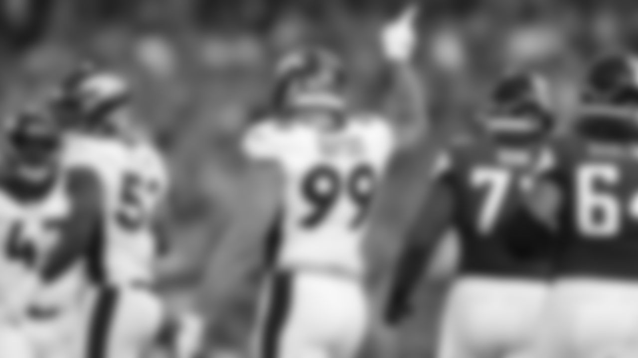 Denver Broncos defensive end Adam Gotsis (99) during the Pro Football Hall of Fame Game against the Atlanta Falcons in Canton, Ohio, July 20190721, 2019.
Photo by Gabriel Christus