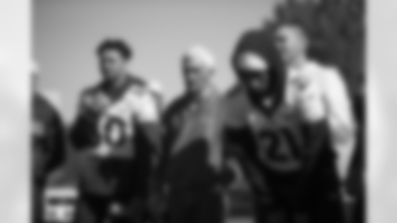 Mike Shanahan during practice on Saturday, October 16, 2021 at UCHealth Training Center in Englewood, Colorado.
Photo by Gabriel Christus