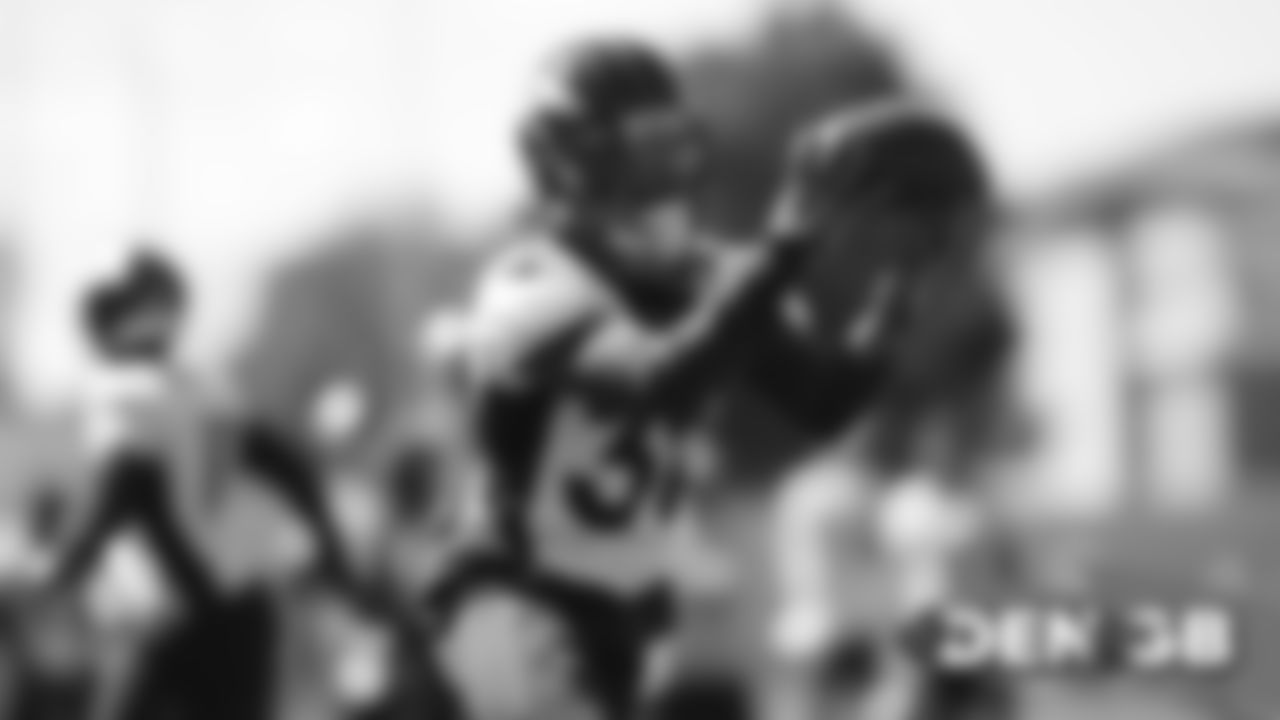 Phillip Lindsay during the Broncos' practice on September 20, 2019.