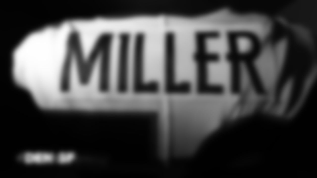 Von Miller's jersey in the locker room before the Broncos' Week 14 game against the San Francisco 49ers at Levi's Stadium on December 9, 2018.