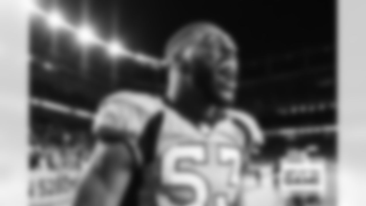 Denver Broncos linebacker Jonathon Cooper (53) reacts at the end of the NFL game against the Arizona Cardinals on Sunday, December 18, 2022 at Empower Field at Mile High in Denver, Colorado.
Photo by Gabriel Christus/Denver Broncos