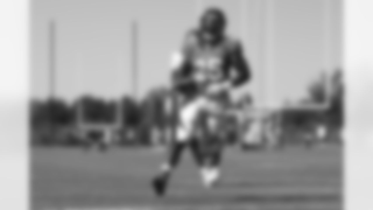 Melvin Gordon III during joint practice with the Minnesota Vikings on Thursday, August 12, 2021 at TCO Performance Center in Eagan, Minnesota.
Photo by Gabriel Christus