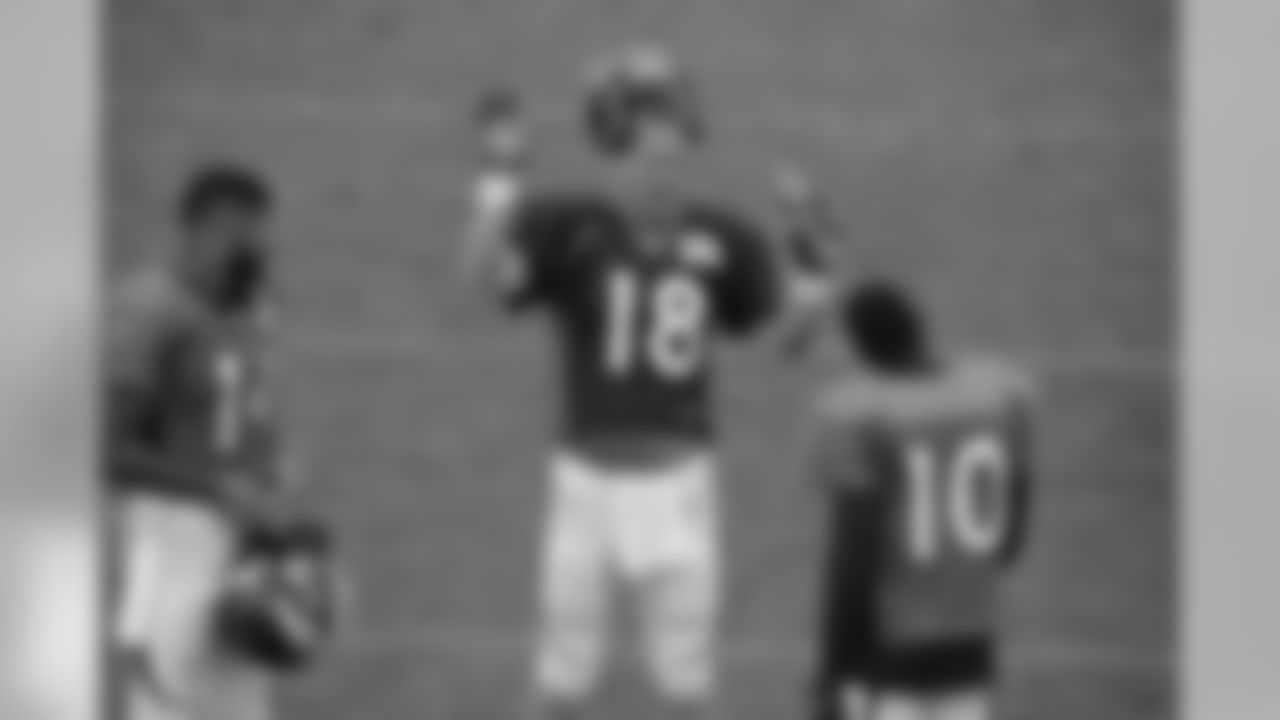 WR Cody Latimer, QB Peyton Manning and WR Emmanuel Sanders
