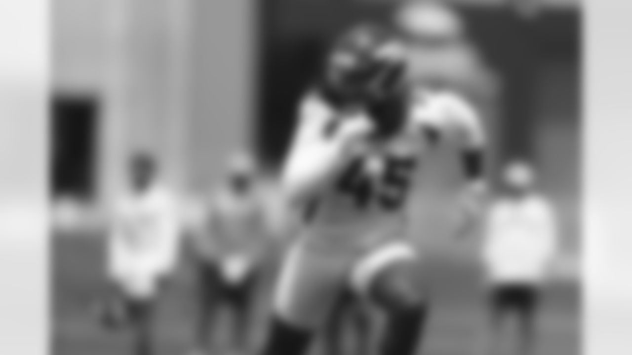Alexander Johnson during minicamp on Wednesday, June 16, 2021 at UCHealth Training Center in Englewood, Colorado