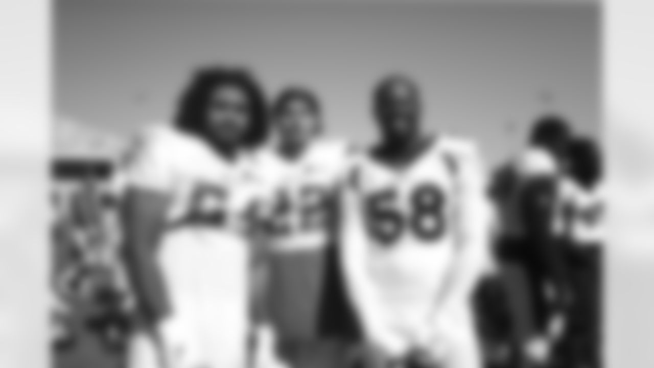 Eric Kendricks, Harrison Smith and Von Miller during joint practice with the Minnesota Vikings on Thursday, August 12, 2021 at TCO Performance Center in Eagan, Minnesota.
Photo by Gabriel Christus