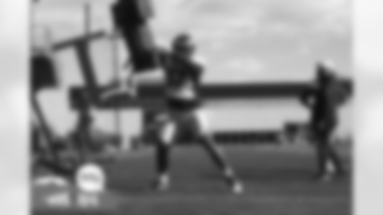 Pita Taumoepenu during practice on Wednesday, October 27, 2021 at UCHealth Training Center in Denver, Colorado.
Photo by Gabriel Christus