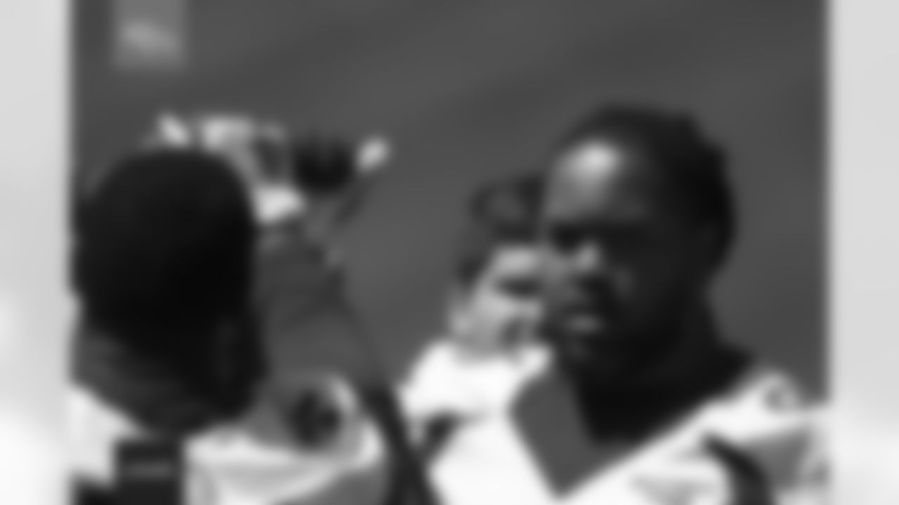 Eyioma Uwazurike during the rookie minicamp on Friday, May 13, 2022 at UCHealth Training Center in Englewood, Colorado.
Photo by Gabriel Christus