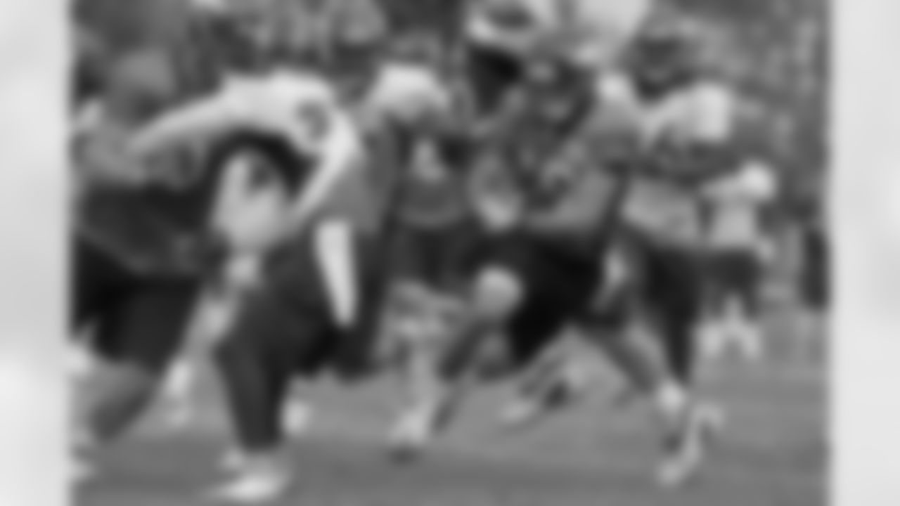 WR Cameron Kenney turns upfield after making a catch.