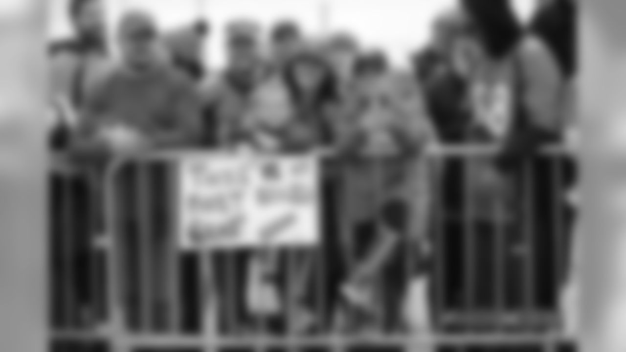 A fan holds up a sign pregame before the Broncos' Week 9 game against the Houston Texans at Broncos Stadium at Mile High on November 4, 2018.