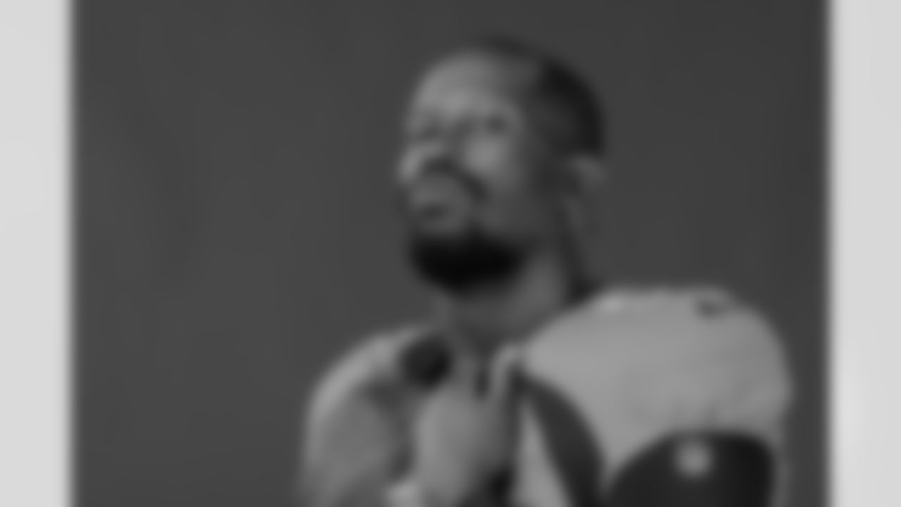 Von Miller poses for a portrait on media day on June 14, 2021. Photo by Gabriel Christus