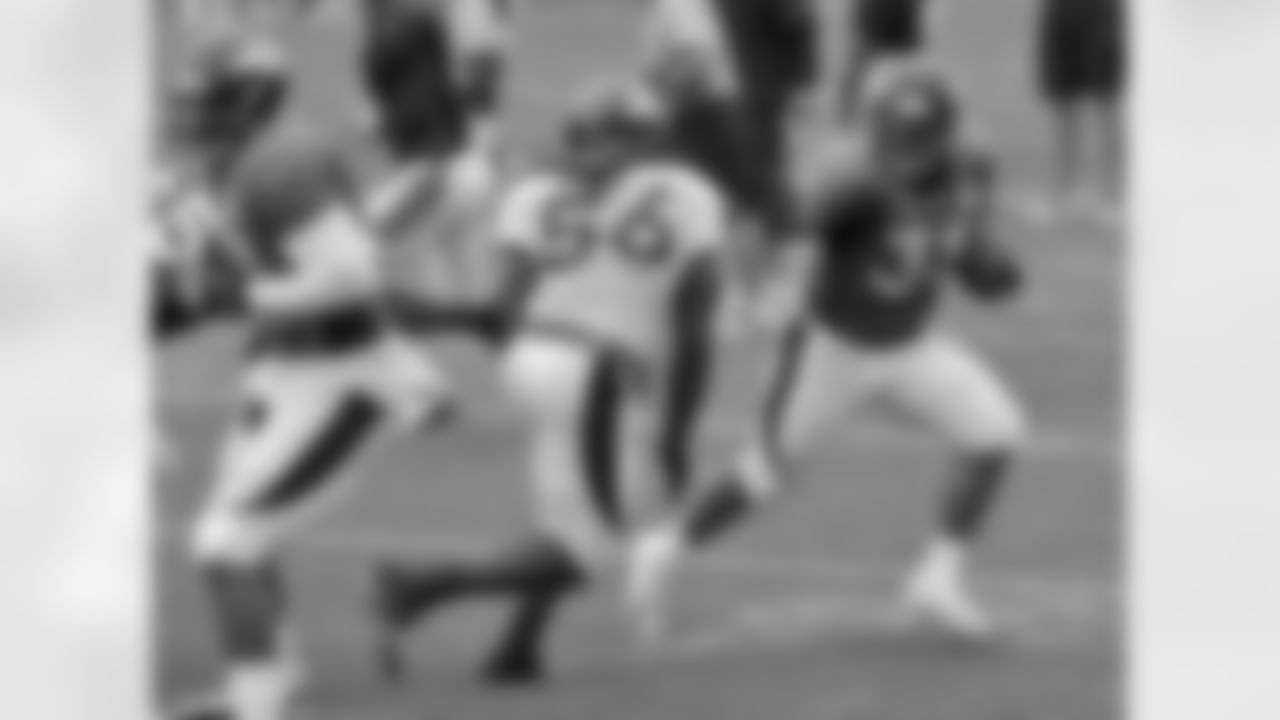 Ball looks for room to run.