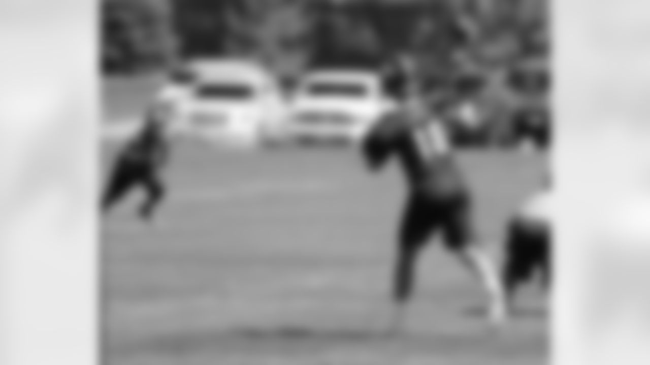 Manning fires a pass downfield.