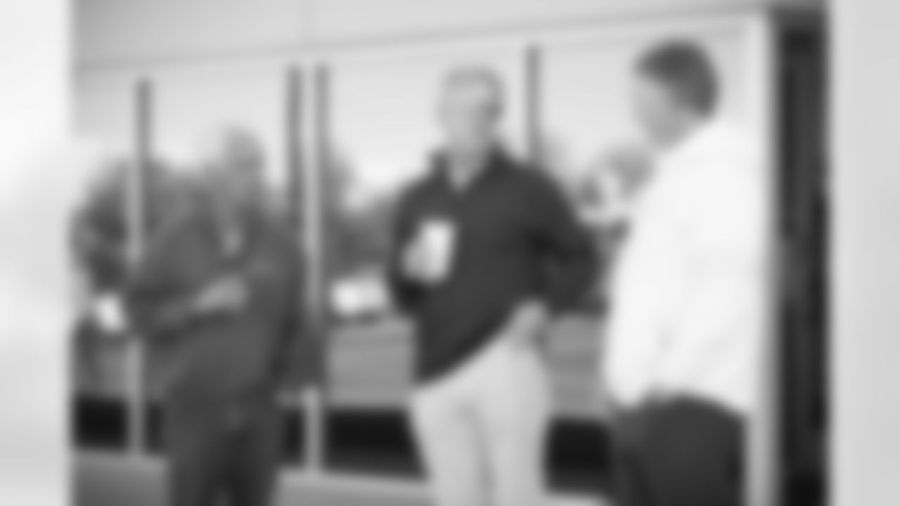 Mike Shanahan, John Elway and Joe Ellis during practice on Saturday, October 16, 2021 at UCHealth Training Center in Englewood, Colorado.
Photo by Gabriel Christus