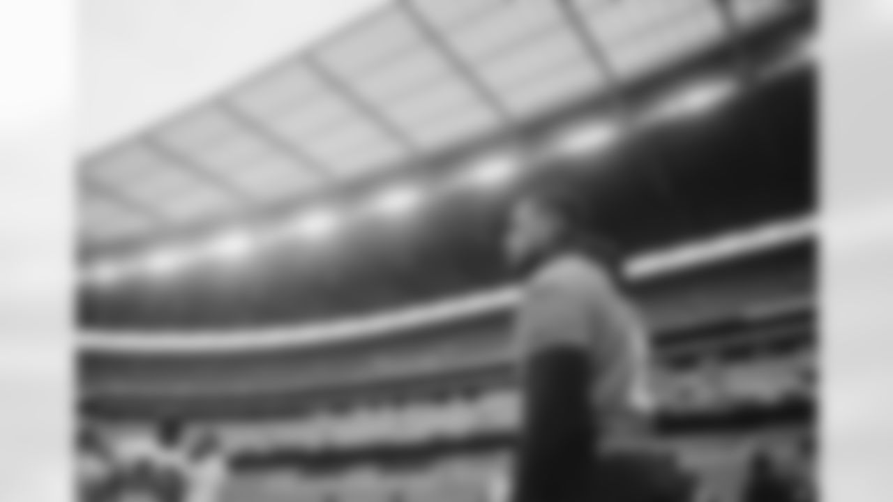 Pat Surtain II during the team's walkthrough at Wembley Stadium in London on October 29, 2022. This image is part of the Broncos' film series documenting the team's trip to London. (Photo by Ben Swanson)