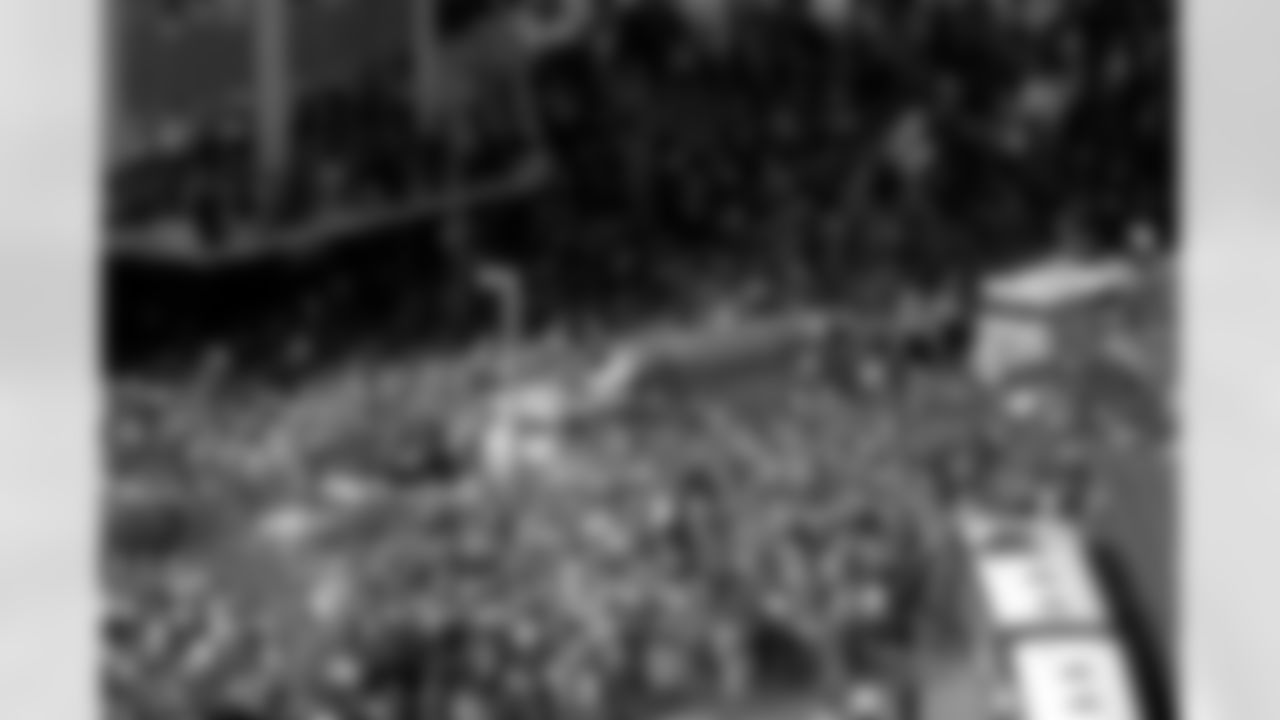 Denver: An estimated 650,000 fans turned out along 17th Street, Broadway and Civic Center Park to cheer on the Broncos during their Championship Parade, the day after returning from the Super Bowl.