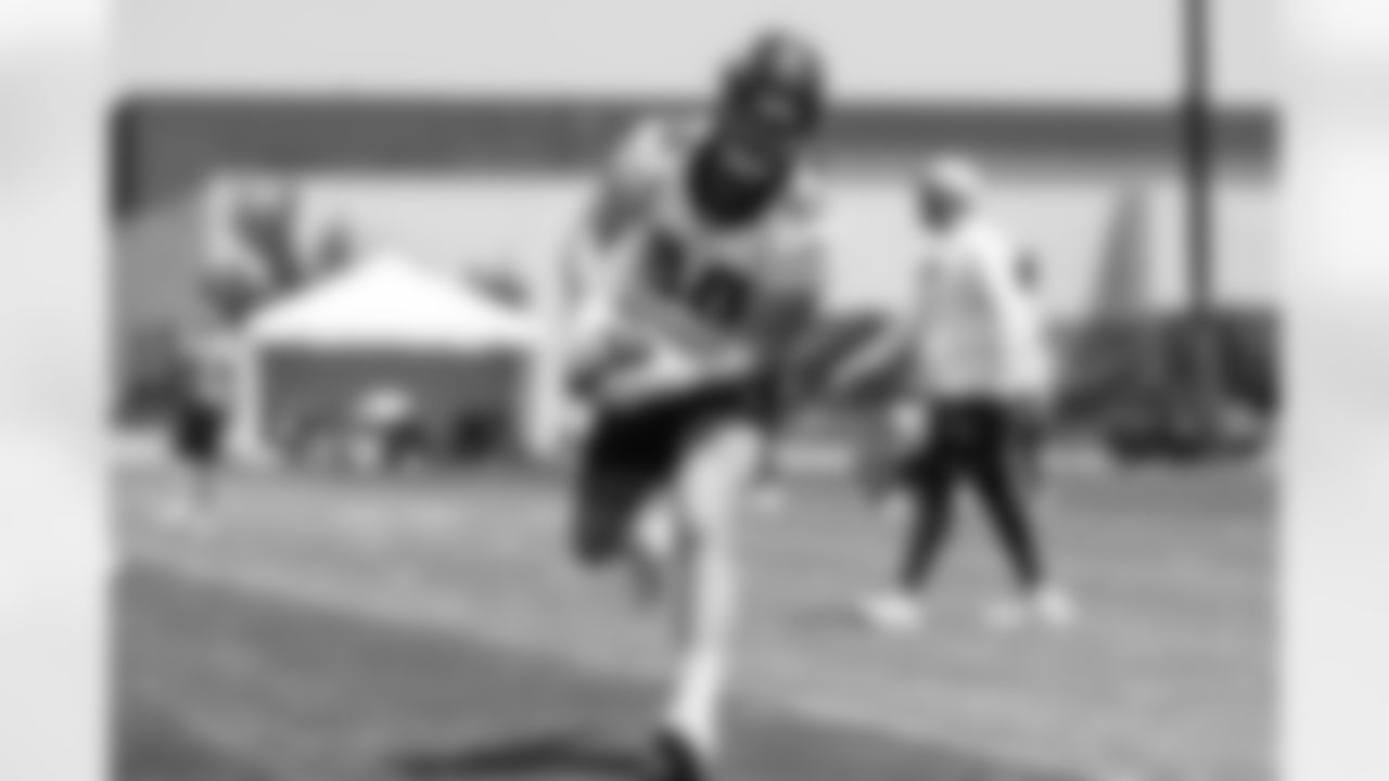 Shaun Beyer during a training camp practice for early reports (rookies, quarterbacks and select veterans) at UCHealth Training Center on July 25, 2021. (Photo by Ben Swanson)