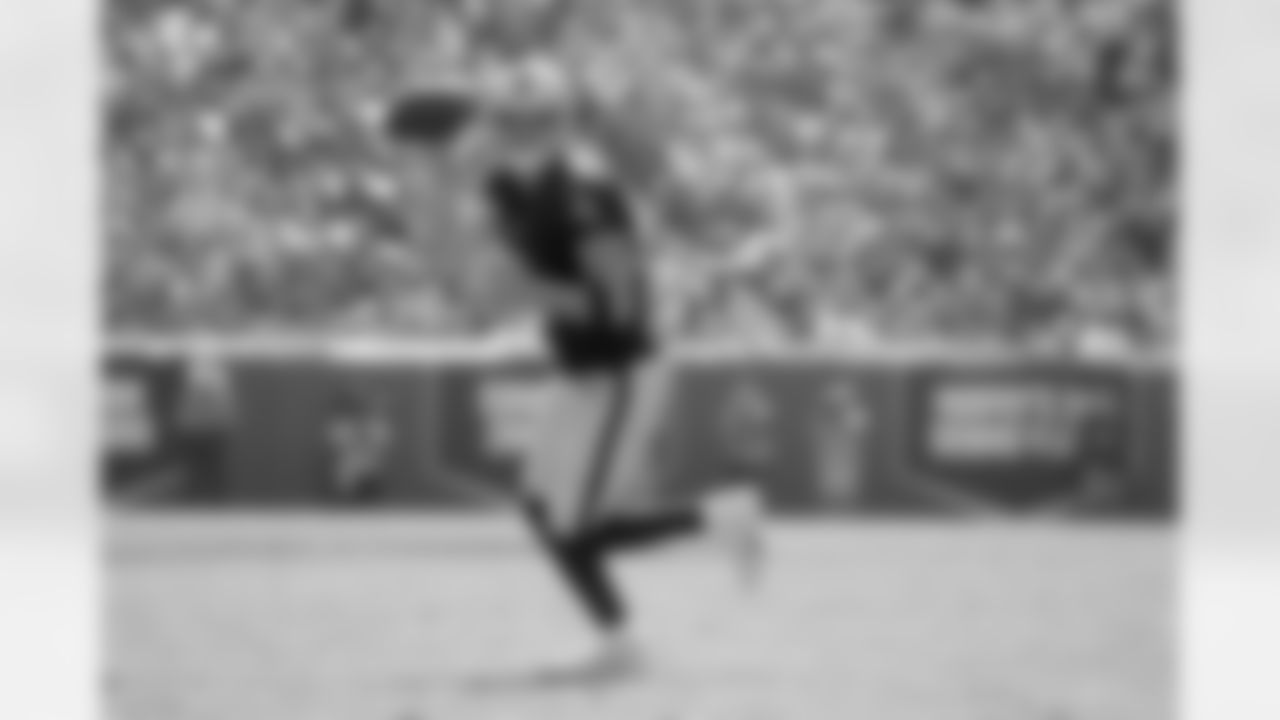 Top performer: Derek Carr broke a 52-year-old franchise record for passing yards in a game as he threw for 513 yards in the contest. He completed 40 of 59 passes for four touchdowns and no interceptions.