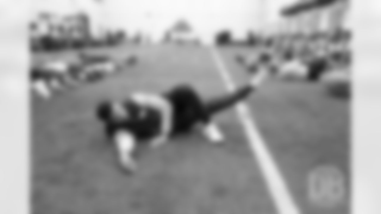 Devontae Booker during offseason workouts at UCHealth Training Center in Englewood, Colorado, on April 2, 2019.
Photo by Gabriel Christus