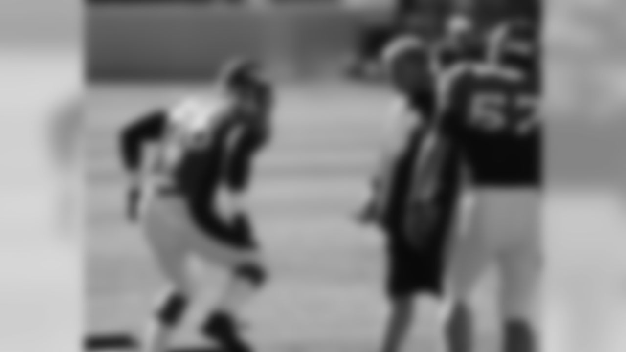 Miller works on his footwork.