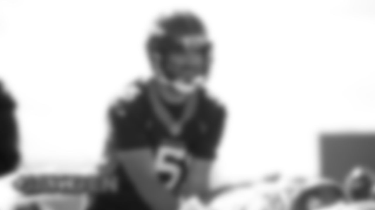 Joe Flacco at practice on September 27, 2019. (Photo by Ben Swanson)