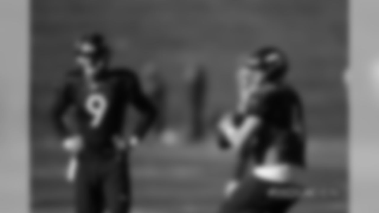 Case Keenum during practice at UCHealth Training Center on November 1, 2018.
Photo by Gabriel Christus
